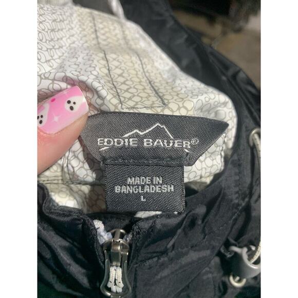 Eddie Bauer Weather Edge Jacket Men Size L Black Full Zip LARGE - Picture 5 of 5